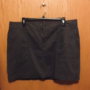 Charcoal gray mini skirt
